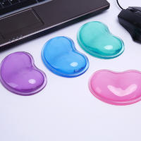 OEM Quality wavy comfort gel computer mouse hand wrist rests support cushion pad silicone heart-shaped wrist pad