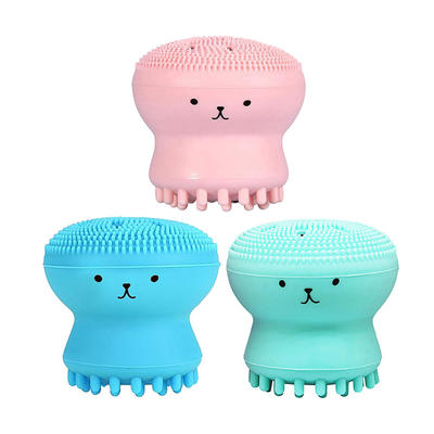 New Product Small Octopus Shape Silicone Face Cleaning Scrubber Facial Wash Brush