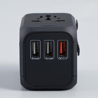 QC 3.0 Travel Converter 3 USB Port Universial Socekt For EU AUS US UK
