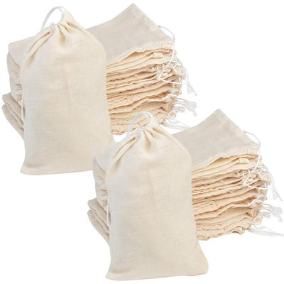 Cotton Muslin Drawstring Bag Promotional Gift Bag