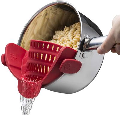 Silicone Snap Colander Strainer for Pans Bowls