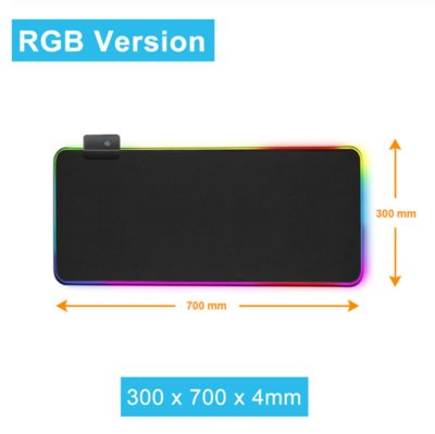 OEM RGB Gaming Mouse Pad for Gamer Led Computer Mousepad with Back light Carpet