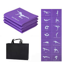 PVC Folding Yoga Mat Exercise Pad Thick Non-slip Folding Gym Fitness Mat Floor Play Mat