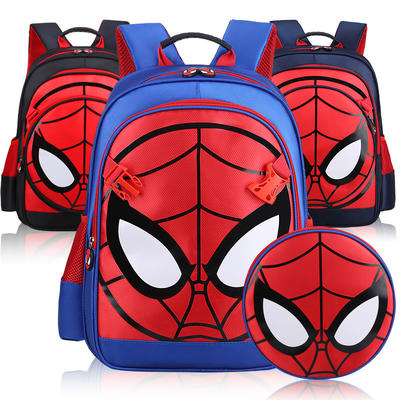 Cartoon Spider man Backpack Wholesale Schoolbags New Design Backpack for Kids Students