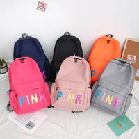 PINK Multi-functional Waterproof Backpack Sequined Radiant Student Sport Girl School Backpack