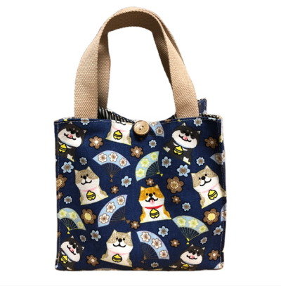 Hot Sale Lovely Cartoon Pattern Tote Lunch Bag Factory Wholesale Student Insulated Lunch Bag