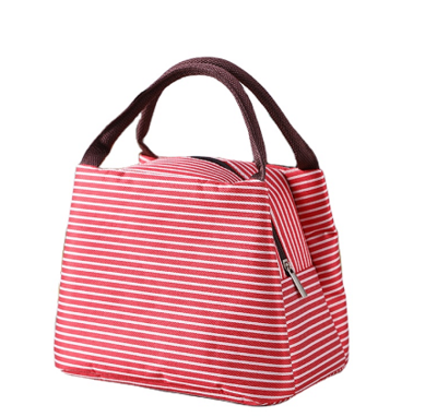 Hot Sale Stripes Tote Lunch Bag Factory Wholesale Waterproof Tote Lunch Bag
