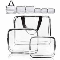 Heavy duty Clear Makeup Bags Travel Toiletry Makeup Bags Transparent Cosmetic bags