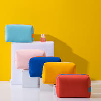 Cheap Price PU Toiletry bag Colorful Macaron Bulk Makeup bags Cosmetic